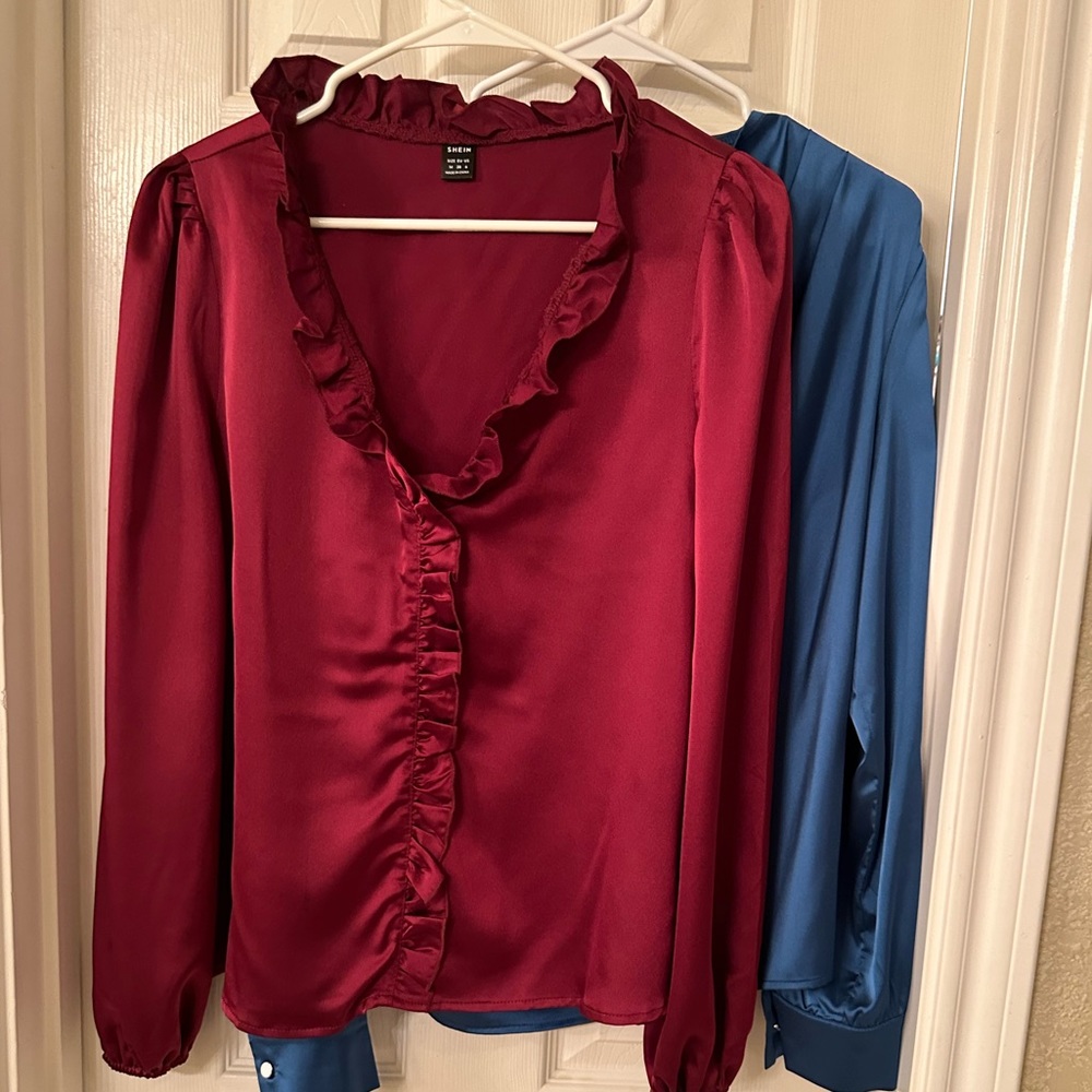 NWOT Shein Long Sleeve Two Blouse
